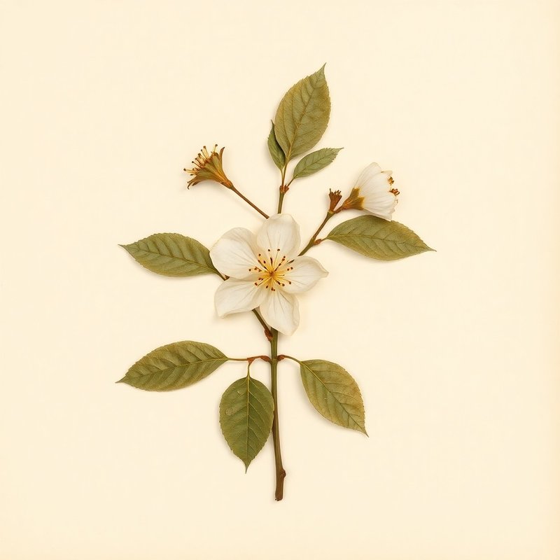 Malus spectabilis (Chinese Flowering Apple) — botanical photograph