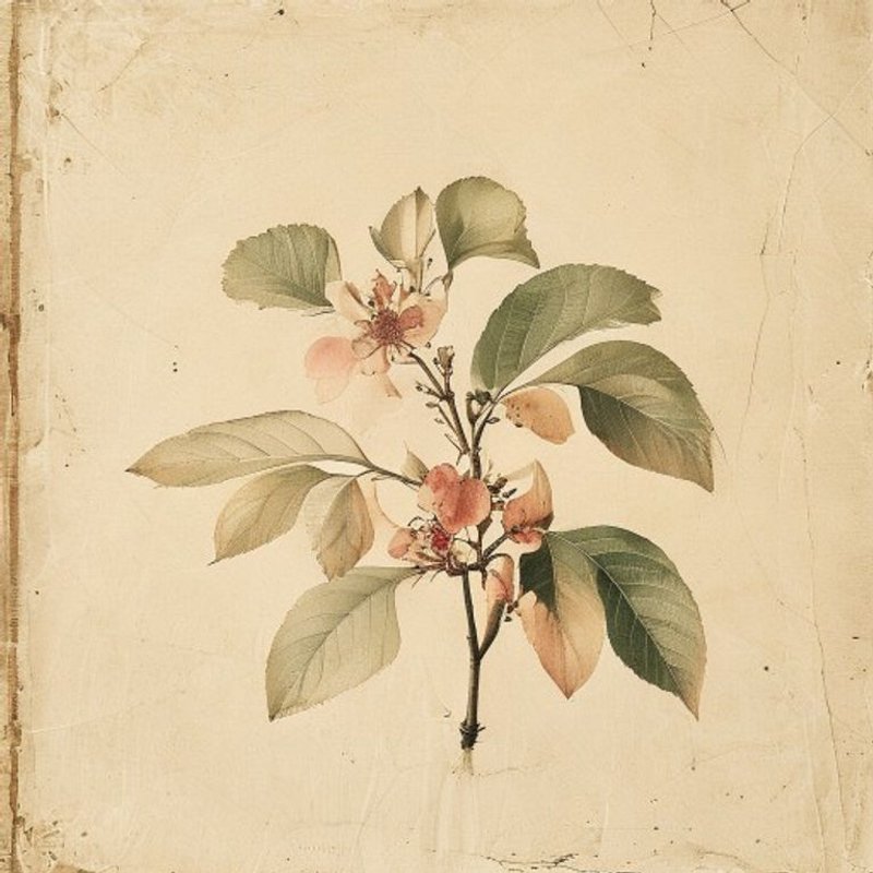 Malus yunnanensis (Crabapple) — botanical photograph