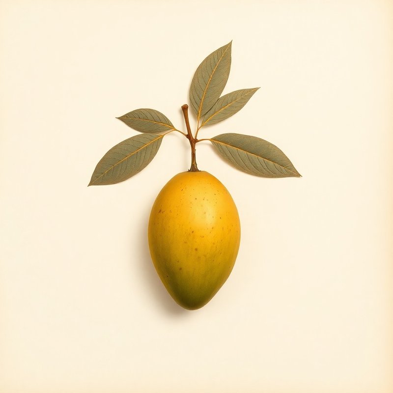Mangifera indica (Mango) — botanical photograph