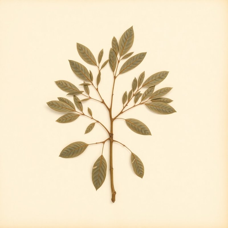 Manihot carthaginensis glaziovii (Ceara Rubber Tree) — botanical photograph