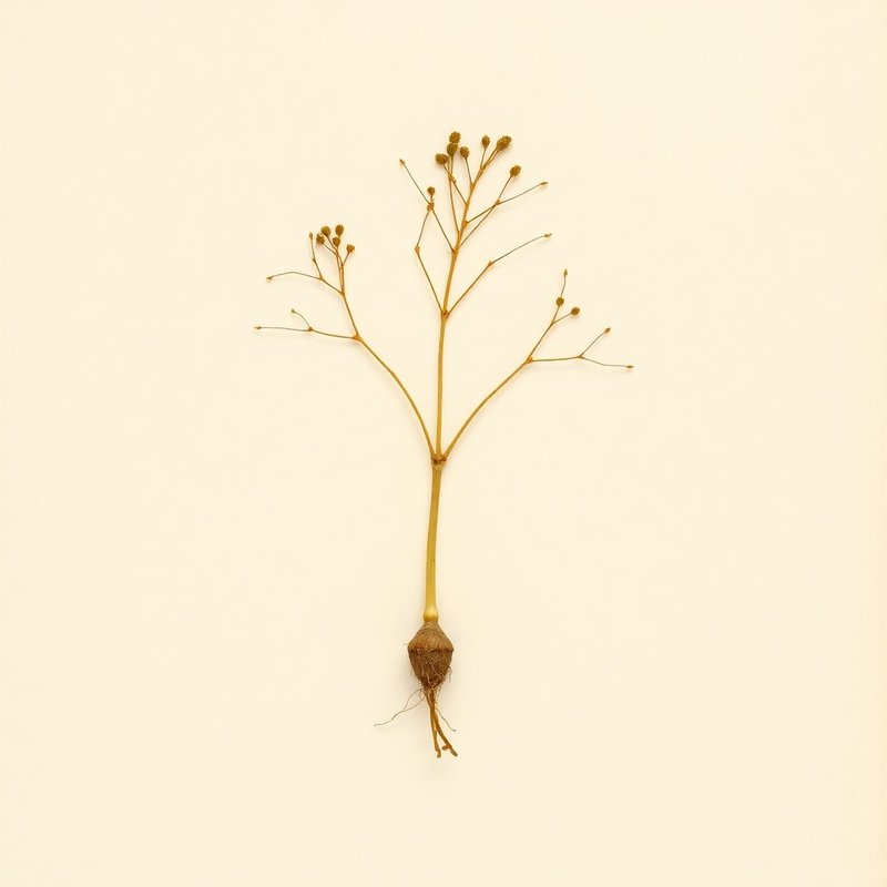 Medeola virginiana (Indian Cucumber Root) — botanical photograph