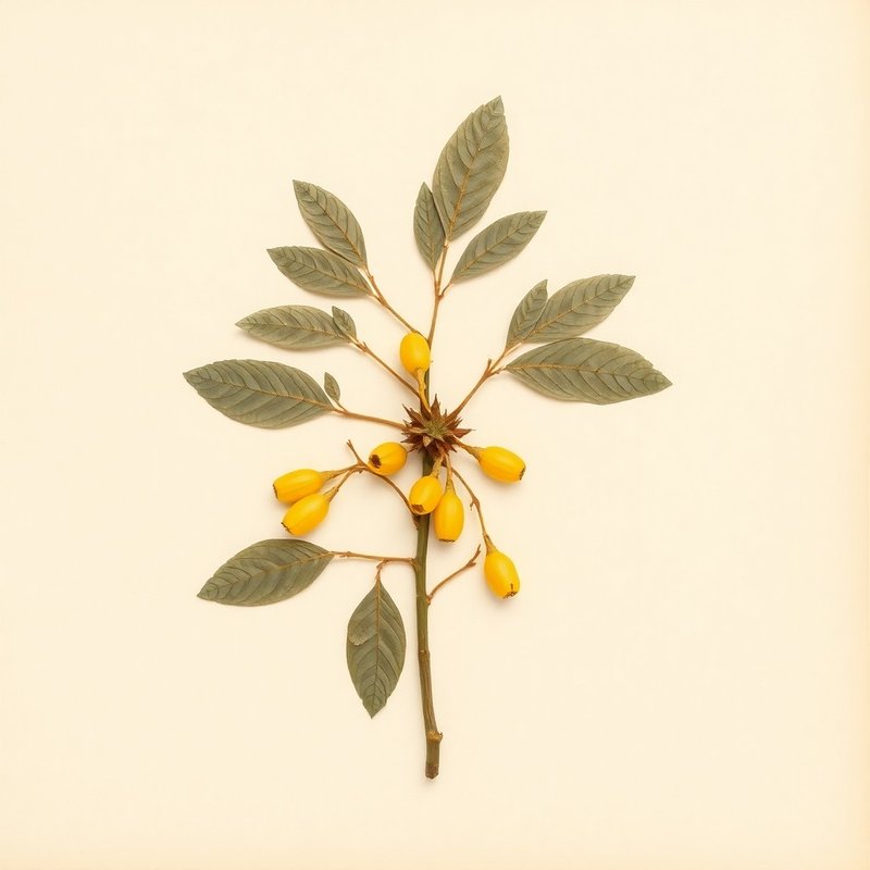 Myrianthus arboreus (Giant yellow mulberry) — botanical photograph