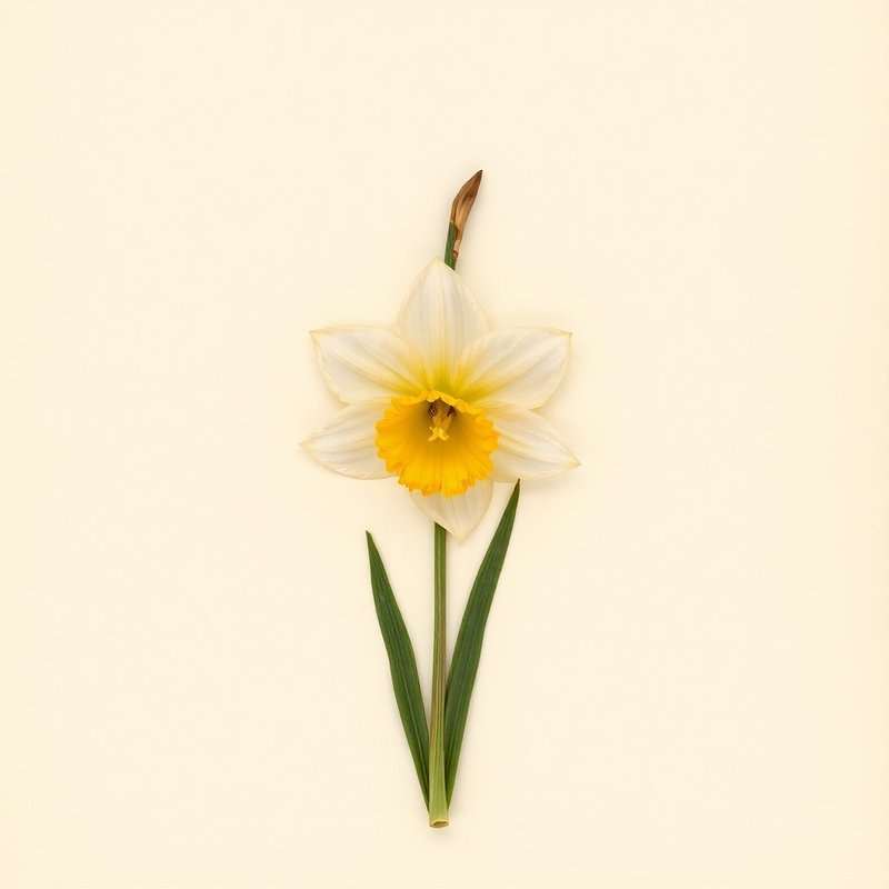 Narcissus tazetta (Bunchflower Daffodil) — botanical photograph