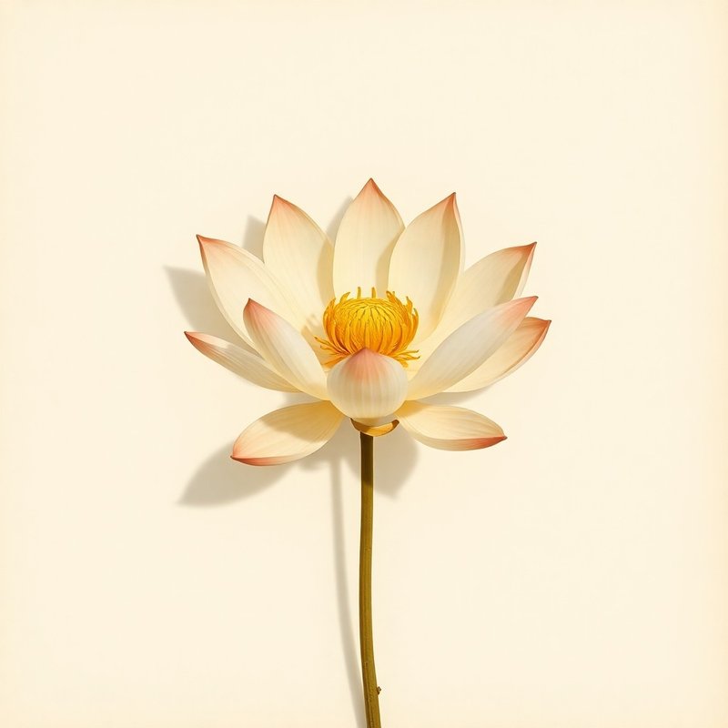 Nelumbo lutea (American Water Lotus) — botanical photograph