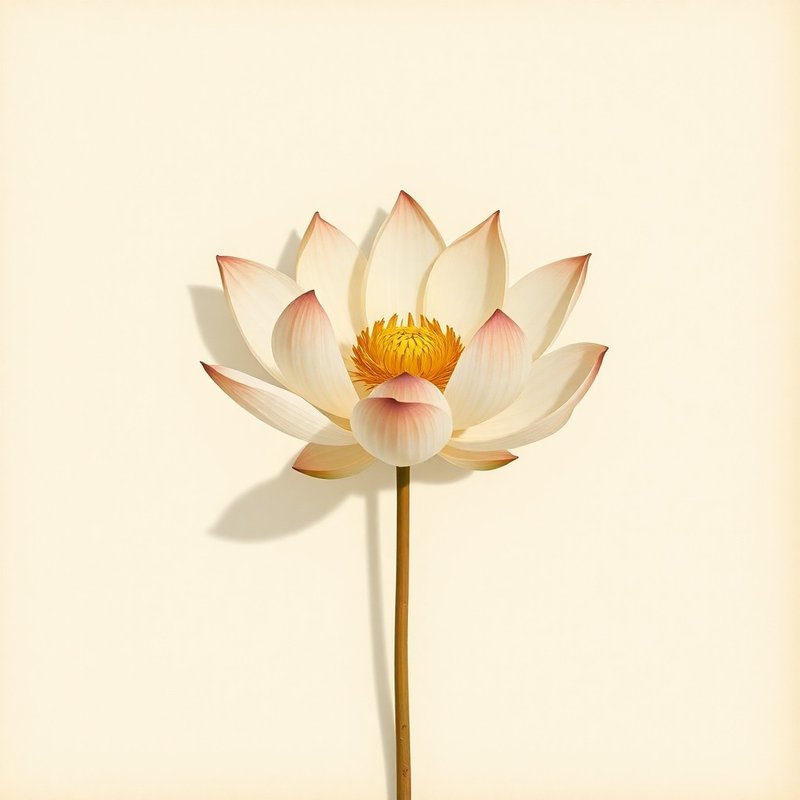 Nelumbo nucifera (Sacred Water Lotus) — botanical photograph