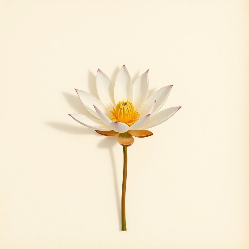 Nymphaea odorata (Fragrant Water Lily) — botanical photograph