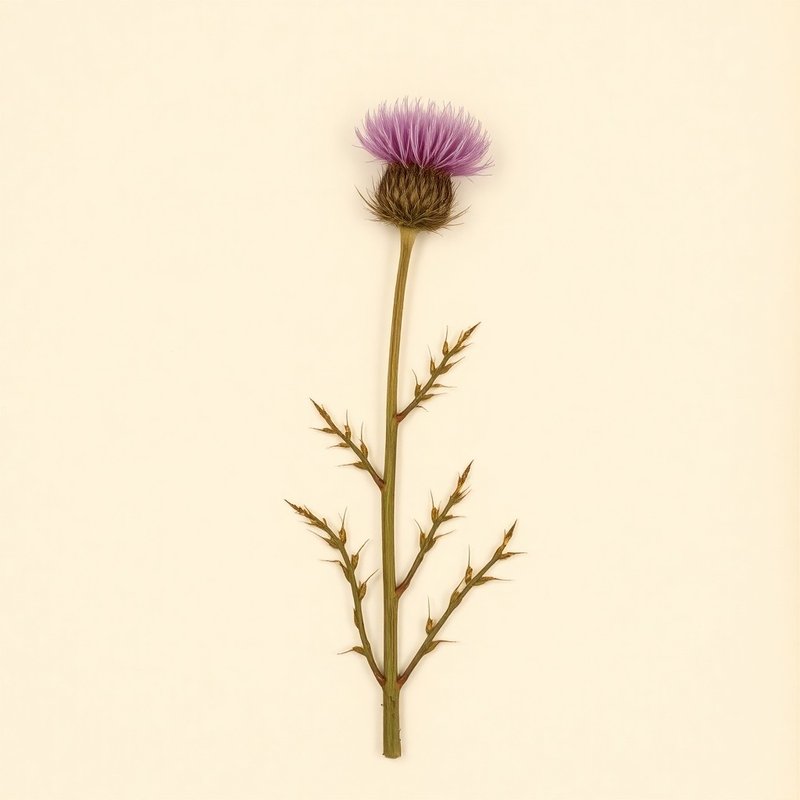 Onopordum acanthium (Scotch Thistle) — botanical photograph