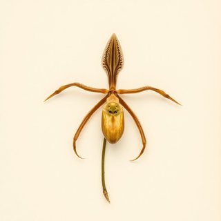 Ophrys holoserica (Late Spider Orchid) — botanical photograph