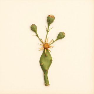 Opuntia compressa (Eastern Prickly Pear) — botanical photograph