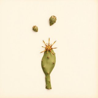 Opuntia dillenii (Dillen prickly pear) — botanical photograph