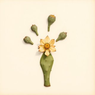 Opuntia littoralis (Western Prickly Pear) — botanical photograph