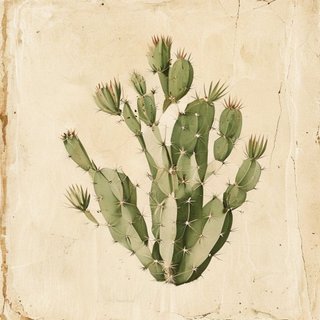 Opuntia tomentosa (Velvet prickly pear) — botanical photograph