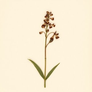 Orchis ustulata (Dark-Winged Orchis) — botanical photograph