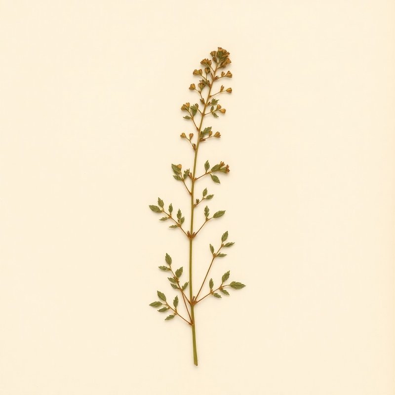 Origanum vulgare (Origanum vulgare) — botanical photograph