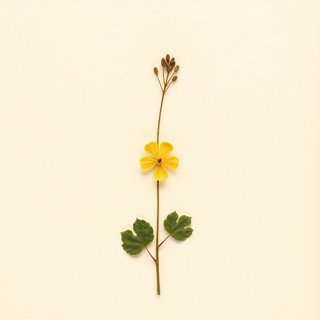 Oxalis stricta (Yellow Wood Sorrel) — botanical photograph