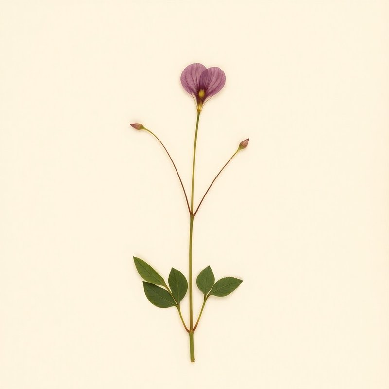 Oxalis triangularis (Oxalis) — botanical photograph