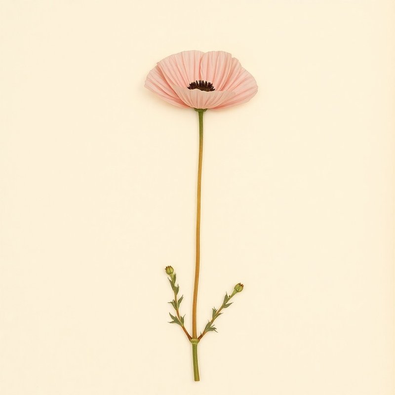 Papaver rhoeas (Poppy) — botanical photograph