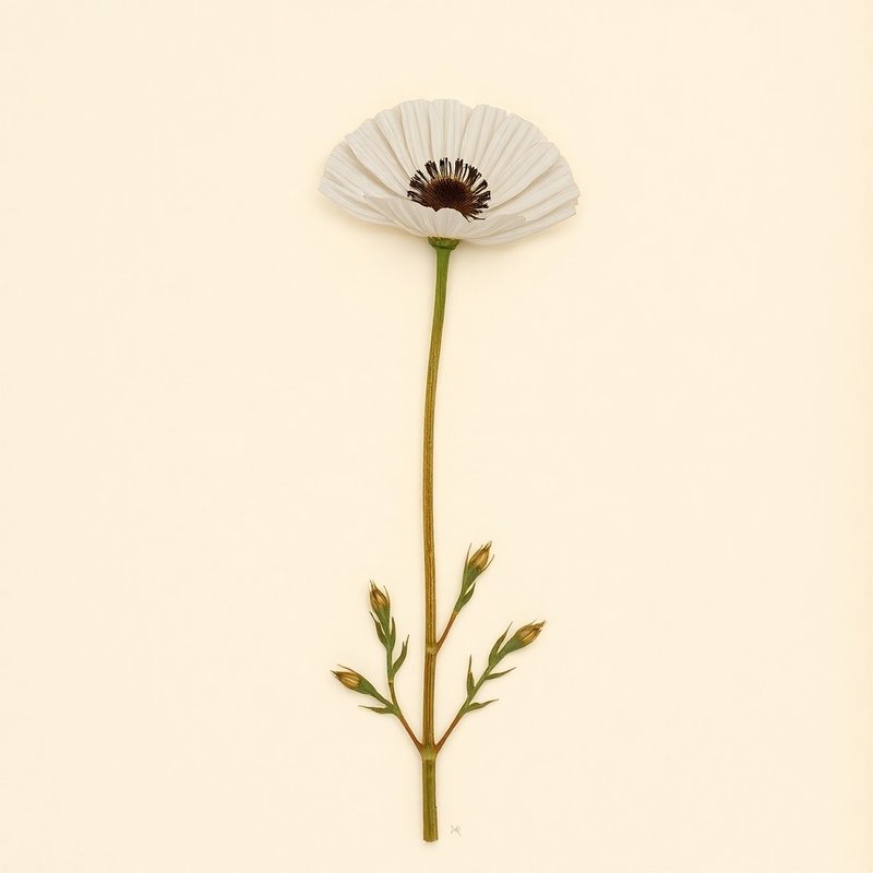 Papaver somniferum (Papaver somniferum) — botanical photograph