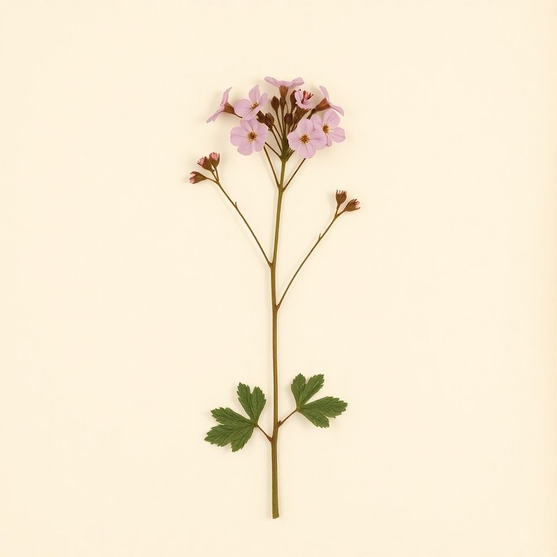 Pelargonium graveolens (Rose Geranium) — botanical photograph