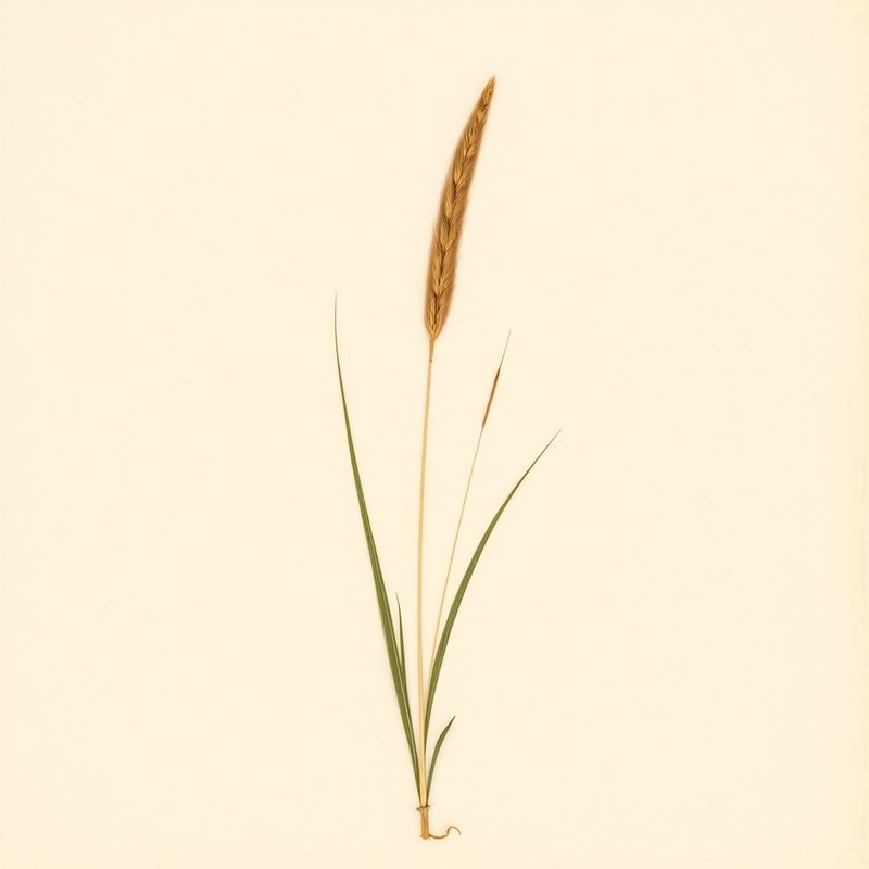 Pennisetum setaceum (Fountain grass) — botanical photograph