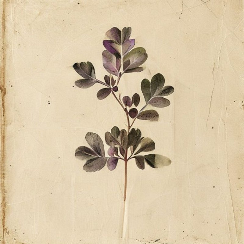Perilla frutescens nankinensis (Purple Shiso) — botanical photograph