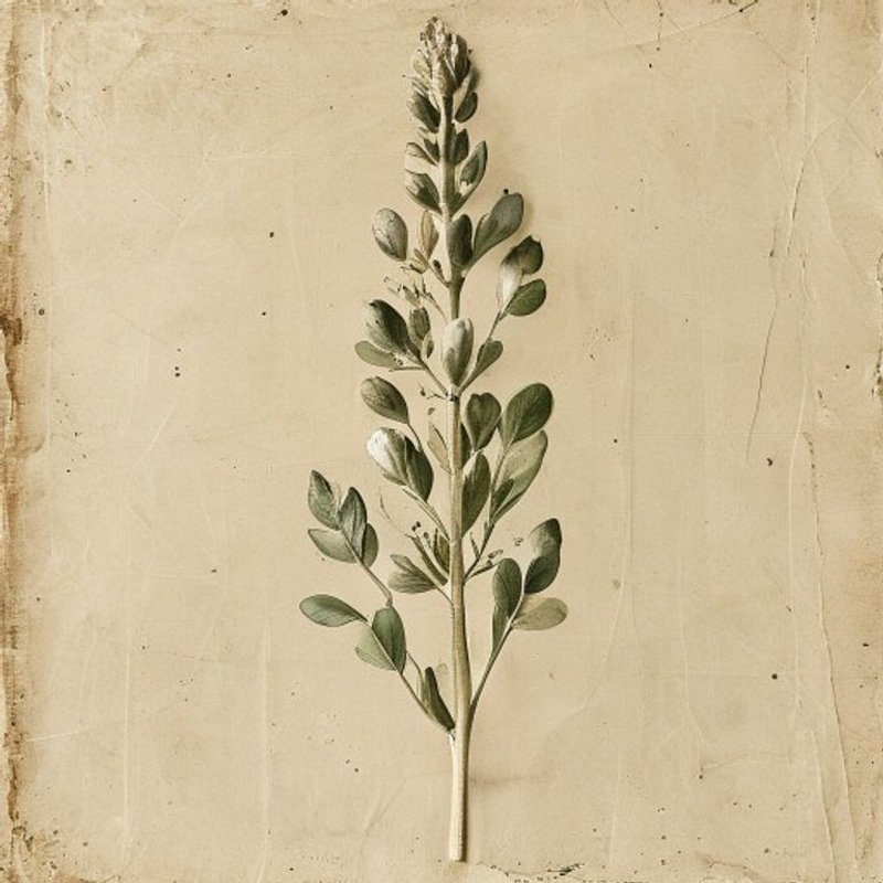 Phaseolus vulgaris (Flat bean) — botanical photograph