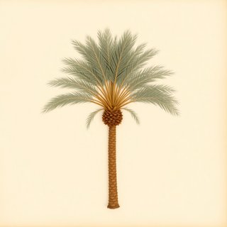 Phoenix canariensis (Canary Island Date Palm) — botanical photograph