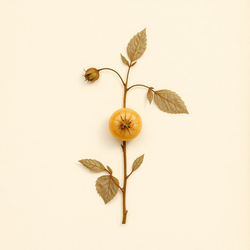Physalis pubescens (Ground Cherry) — botanical photograph