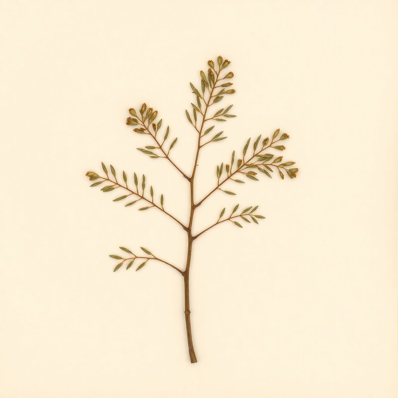 Podocarpus lawrencei (Podocarpus lawrencei) — botanical photograph