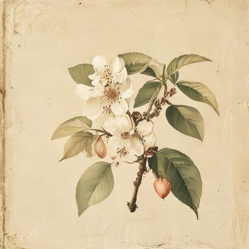 Prunus armeniaca mandschurica (Manchurian apricot) — botanical photograph