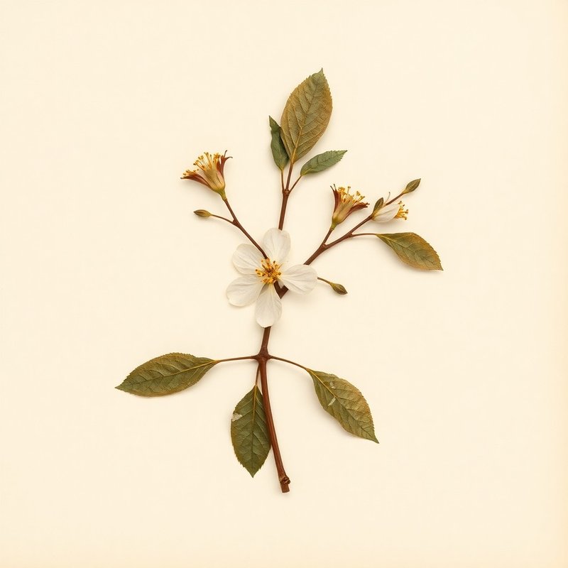 Prunus glandulosa (Korean Cherry) — botanical photograph