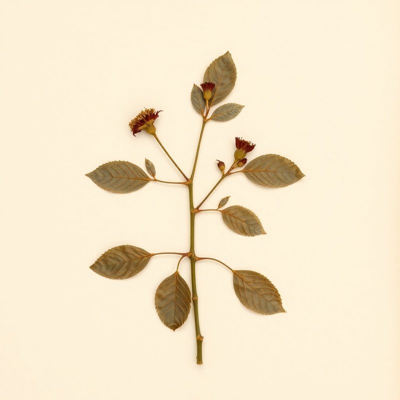 Prunus insititia (Damson) — botanical photograph