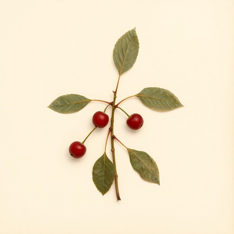 Prunus mahaleb (Mahaleb Cherry) — botanical photograph