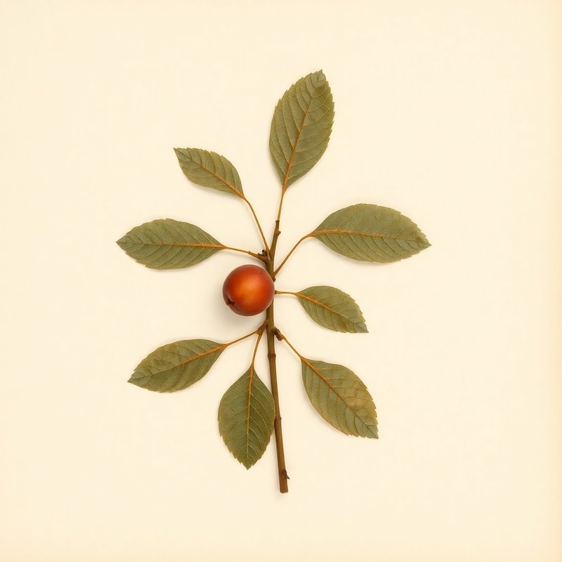 Prunus orthosepala (Hybrid plum) — botanical photograph