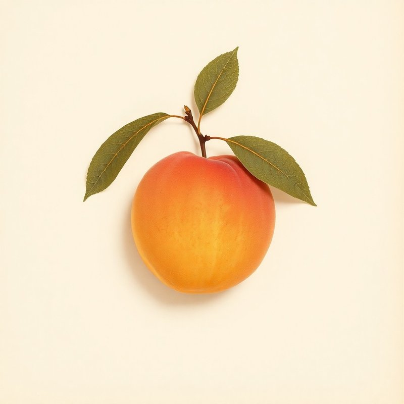 Prunus persica (Peach) — botanical photograph