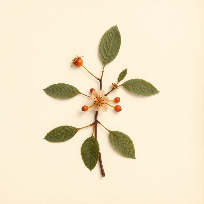 Prunus tomentosa (Nanking cherry) — botanical photograph