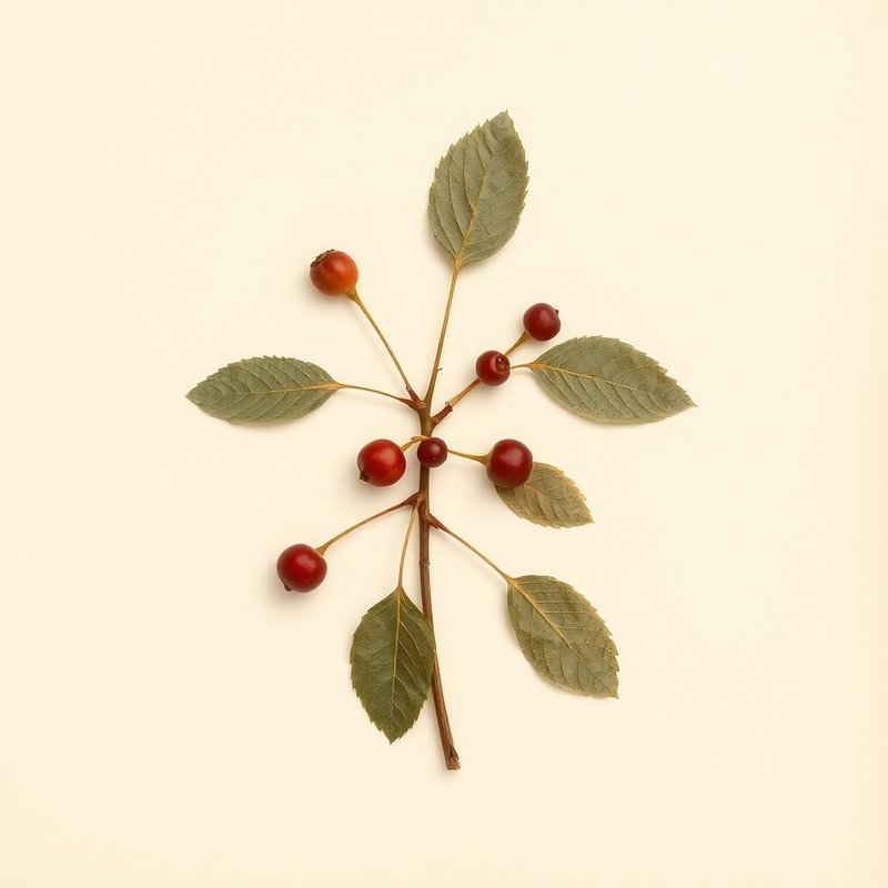 Prunus virens (Wild Cherry) — botanical photograph