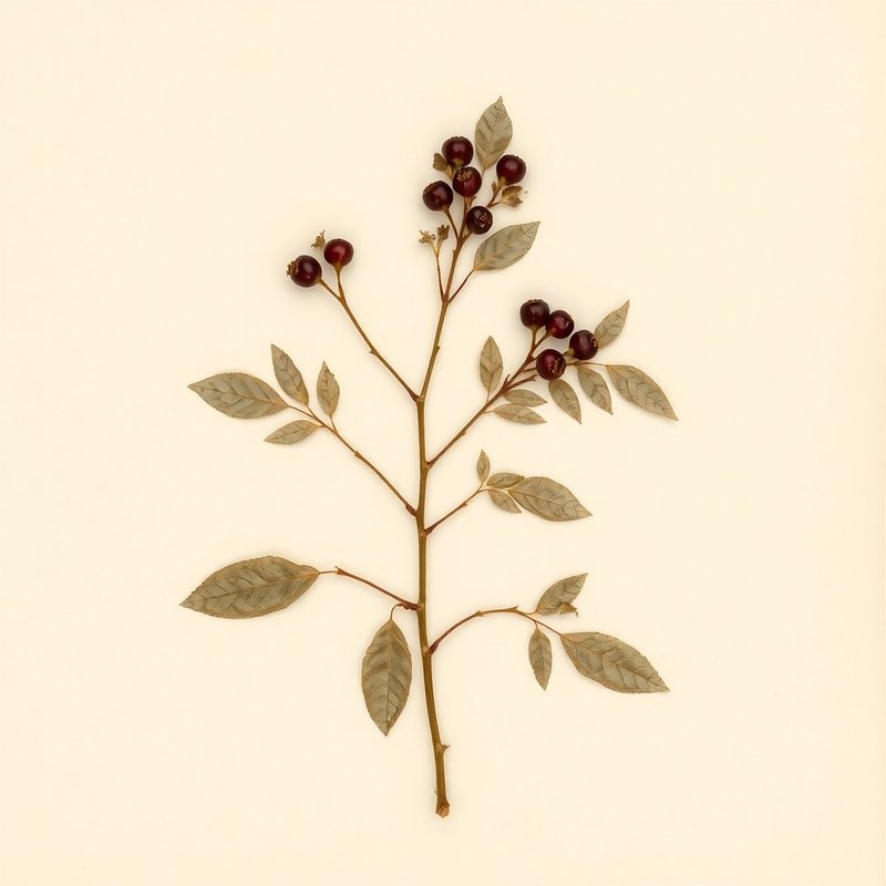 Prunus virginiana melanocarpa (Rocky Mountain Chokecherry) — botanical photograph