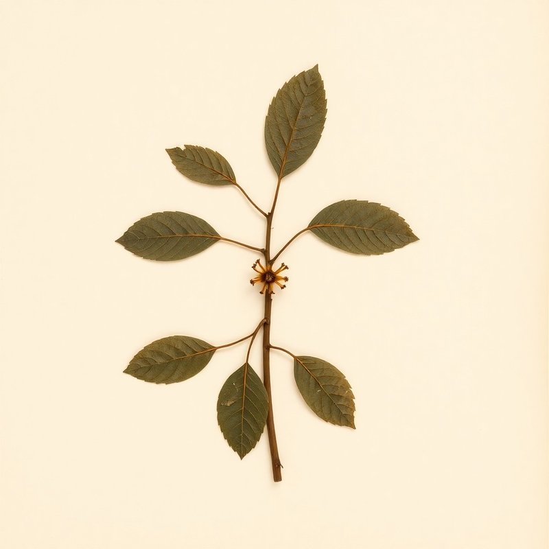 Prunus x dasycarpa (Black Apricot) — botanical photograph
