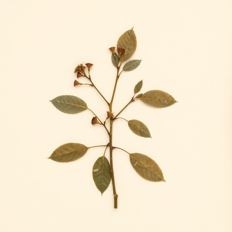 Prunus x gondouinii (Duke Cherry) — botanical photograph