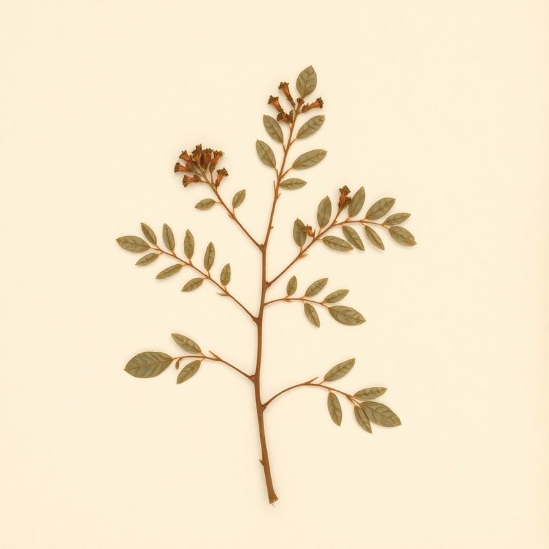 Pyracantha angustifolia (Narrowleaf firethorn) — botanical photograph