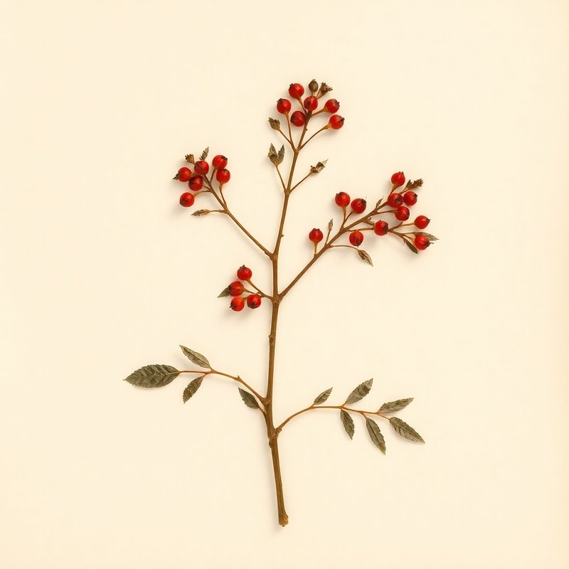 Pyracantha coccinea (Firethorn) — botanical photograph
