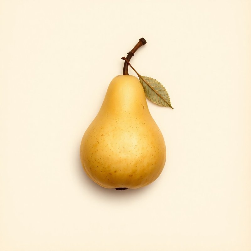 Pyrus communis (Pear) — botanical photograph