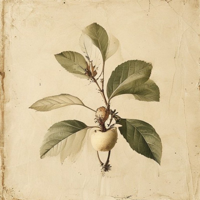Pyrus cordata (Plymouth Pear) — botanical photograph