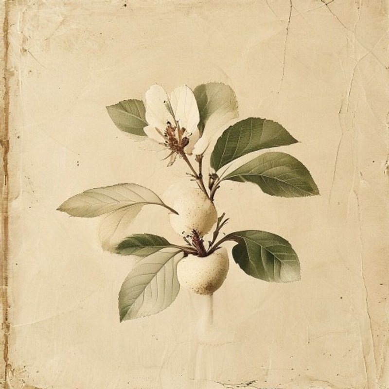 Pyrus pyrifolia (Sand Pear) — botanical photograph
