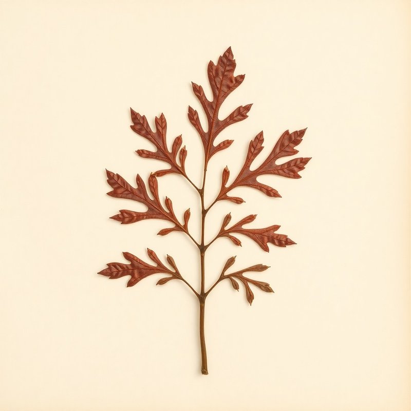 Quercus coccinea (Scarlet Oak) — botanical photograph