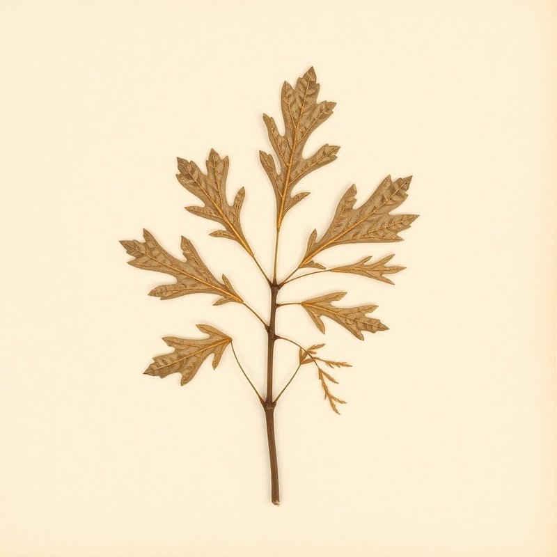 Quercus prinus (Rock Chestnut Oak) — botanical photograph