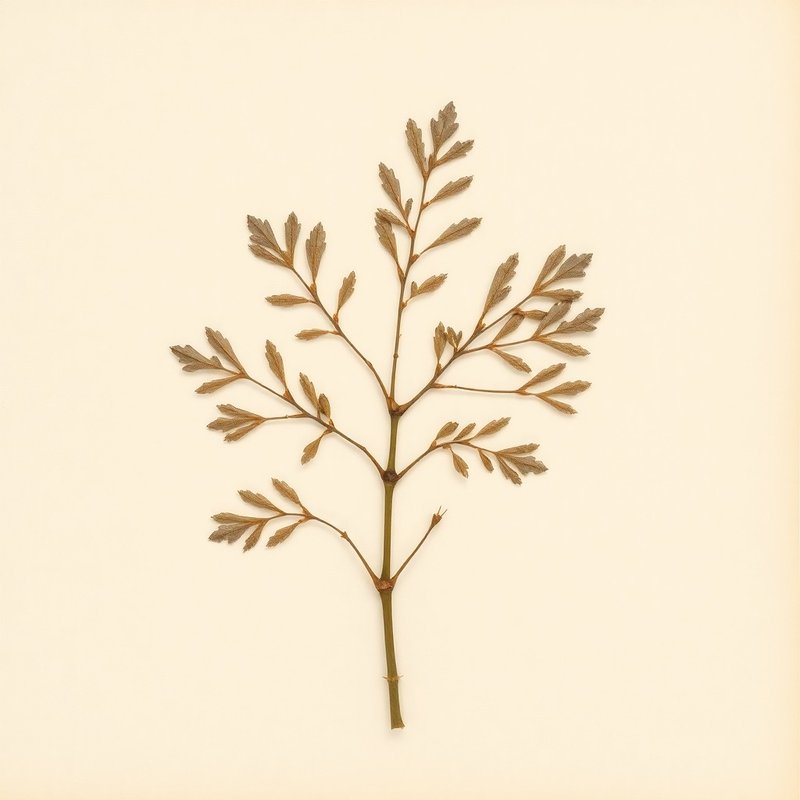 Quercus x hybrid (Burgambel oak) — botanical photograph