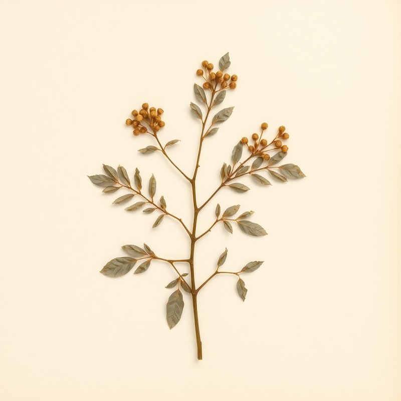 Rhamnus globosa (lokao) — botanical photograph