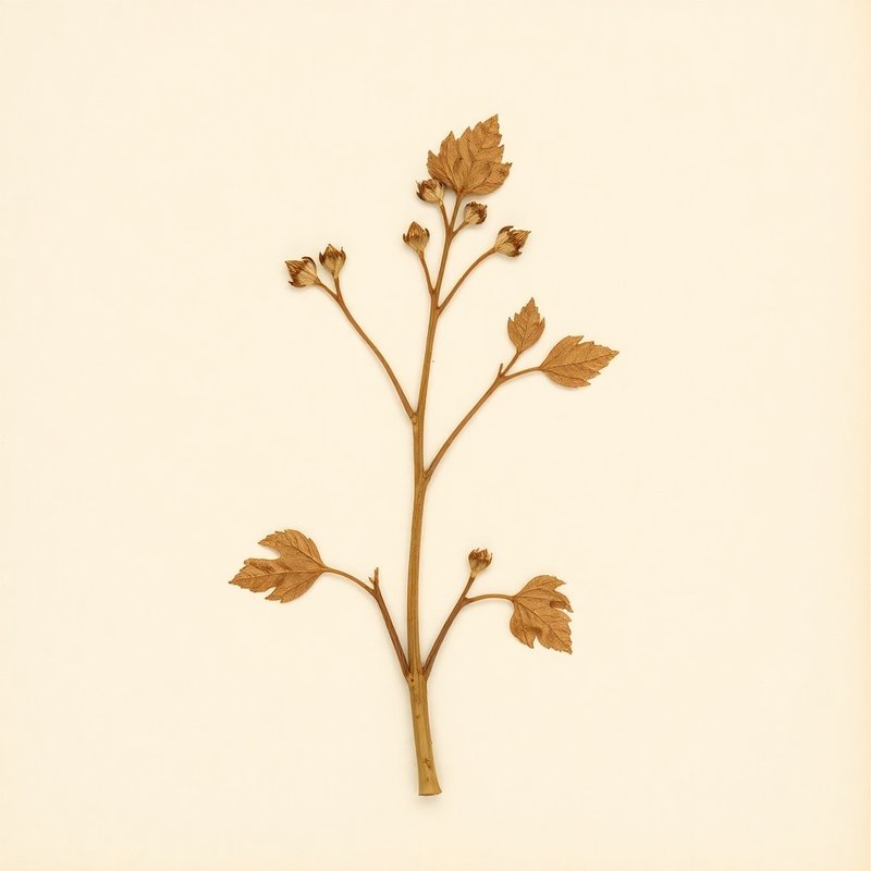 Rheum australe (Himalayan Rhubarb) — botanical photograph